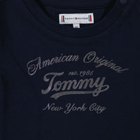 Tommy Hilfiger Bebé Chicas Camiseta en Navy