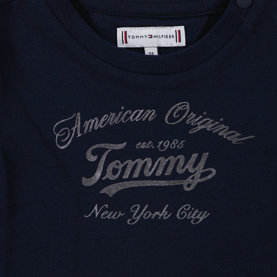 Tommy Hilfiger Bebé Chicas Camiseta en Navy