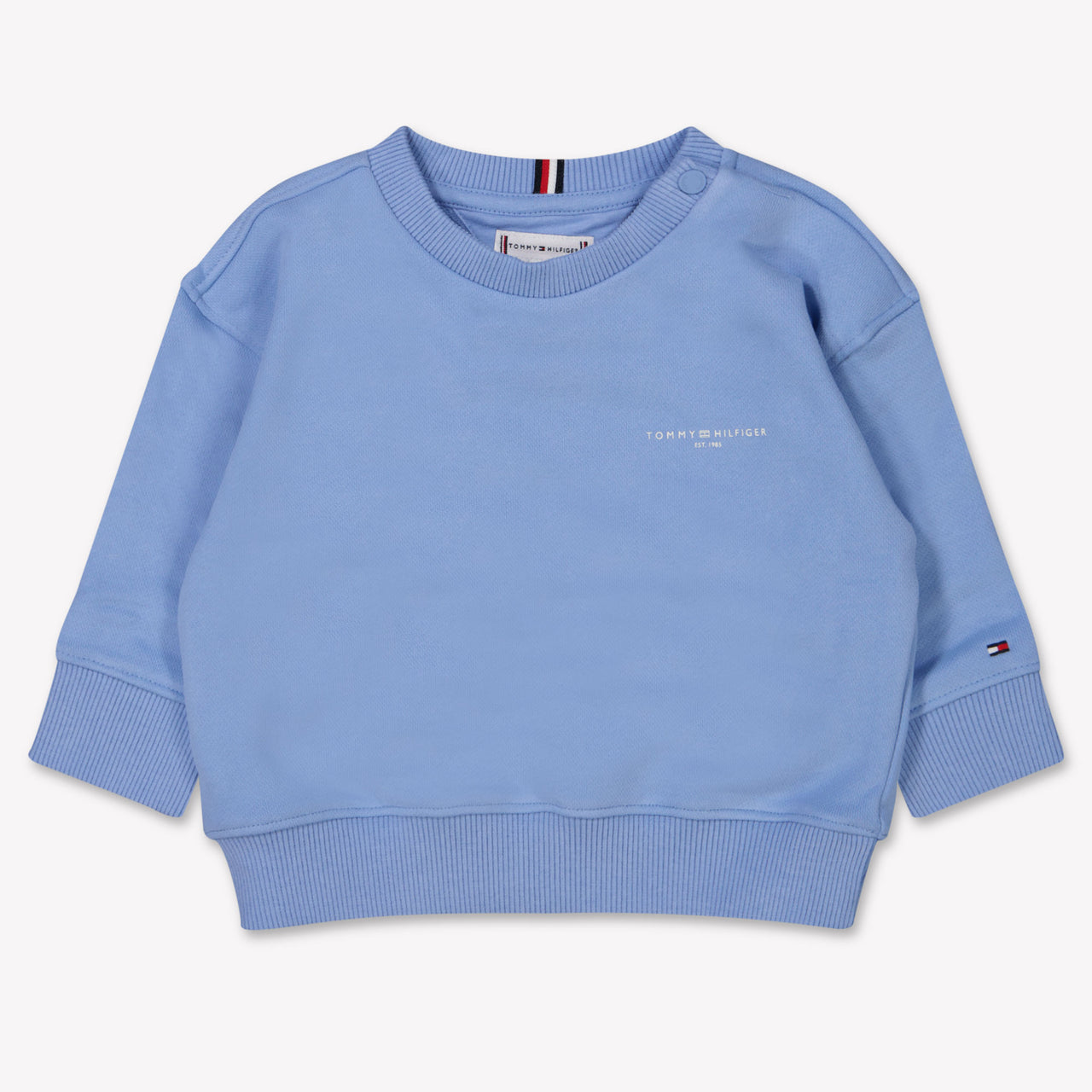 Tommy Hilfiger Bébé Unisexe Pull Bleu Clair