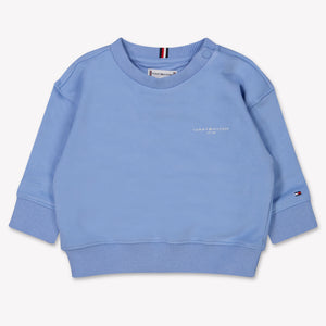 Tommy Hilfiger Bébé Unisexe Pull Bleu Clair