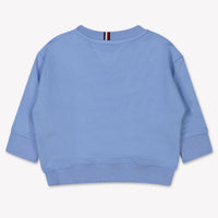 Tommy Hilfiger Bébé Unisexe Pull Bleu Clair