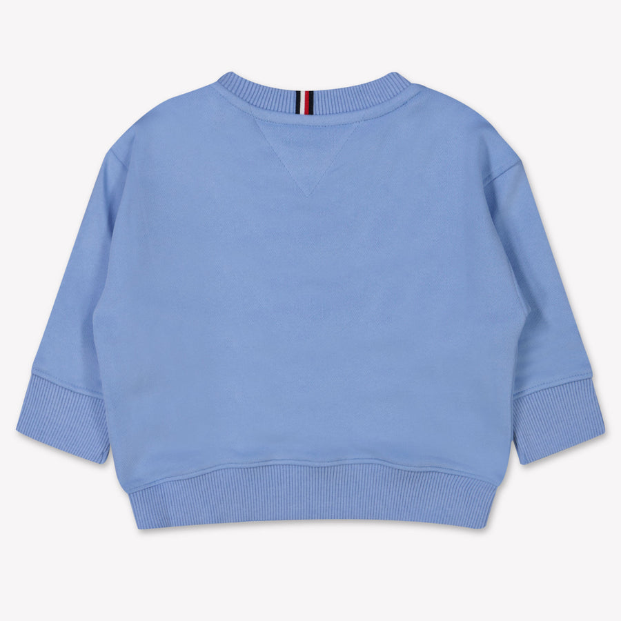 Tommy Hilfiger Bébé Unisexe Pull Bleu Clair