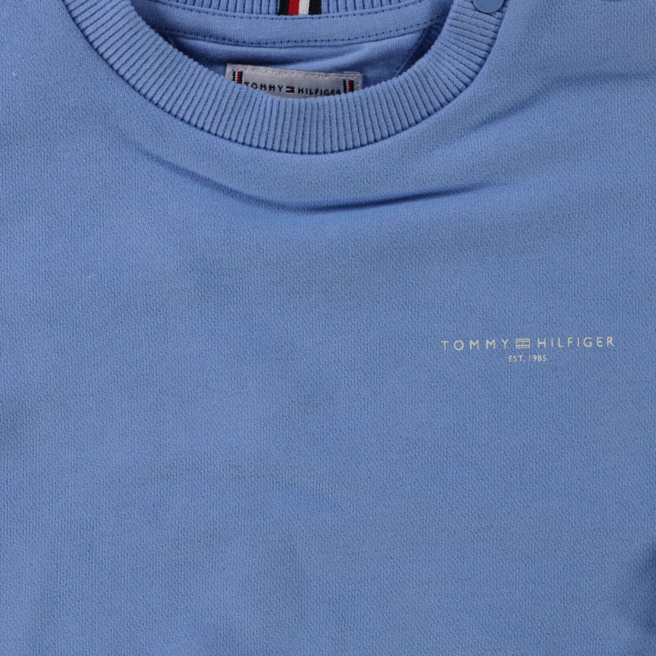 Tommy Hilfiger Bébé Unisexe Pull Bleu Clair