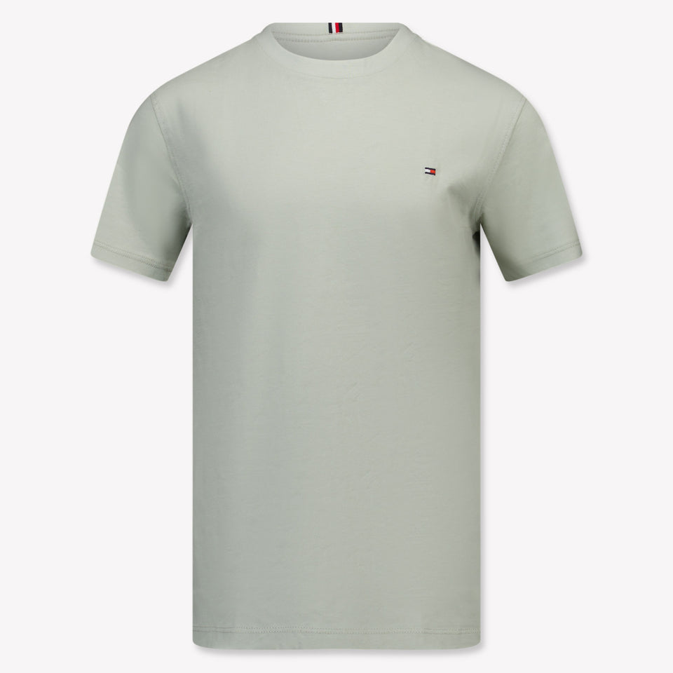Tommy Hilfiger Ragazzo Ragazzi Maglietta dentro Verde Chiaro