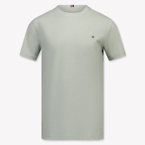 Tommy Hilfiger Niño Chicos Camiseta en Verde Claro