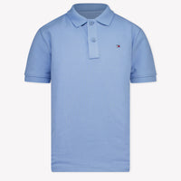 Tommy Hilfiger Enfant Garçons Polo Bleu Clair