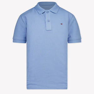 Tommy Hilfiger Enfant Garçons Polo Bleu Clair