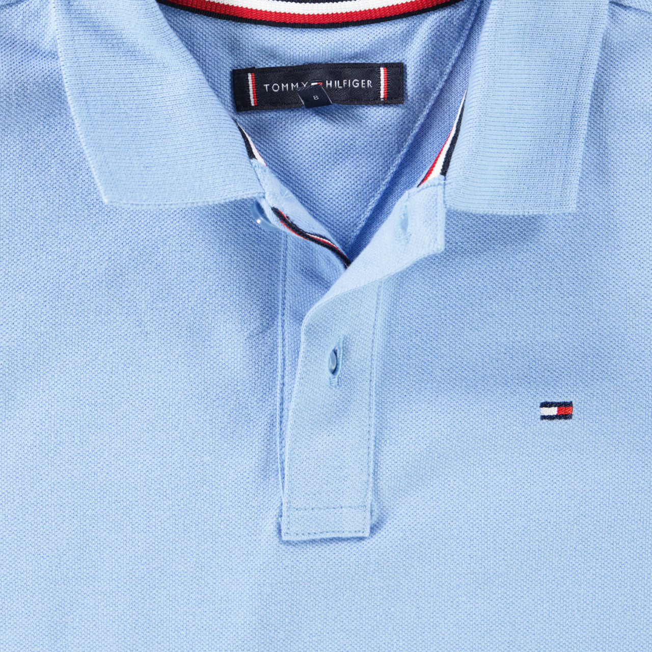 Tommy Hilfiger Enfant Garçons Polo Bleu Clair