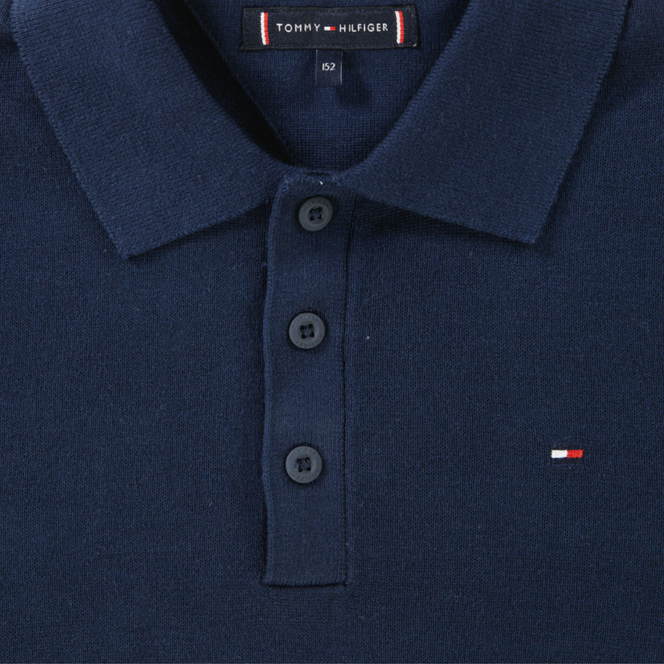 Tommy Hilfiger Enfant Garçons Polo Navy