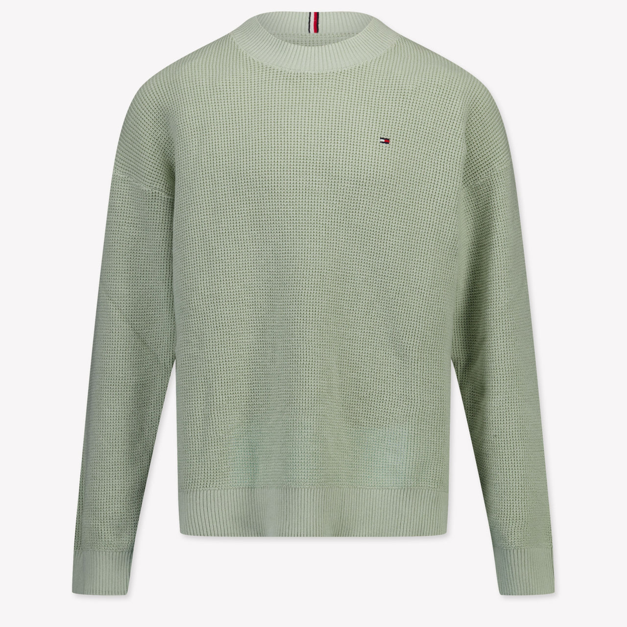 Tommy Hilfiger Enfant Garçons Pull Vert-Clair