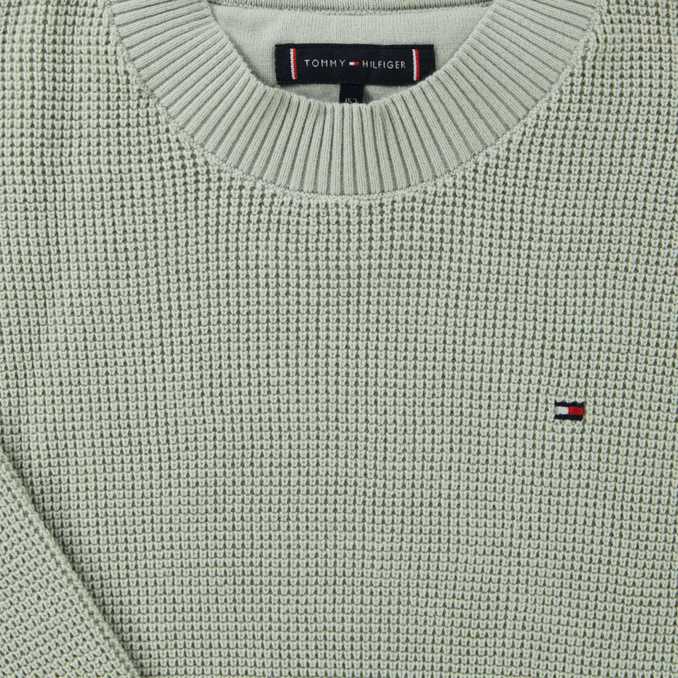 Tommy Hilfiger Kids Boys Sweater  Light Green