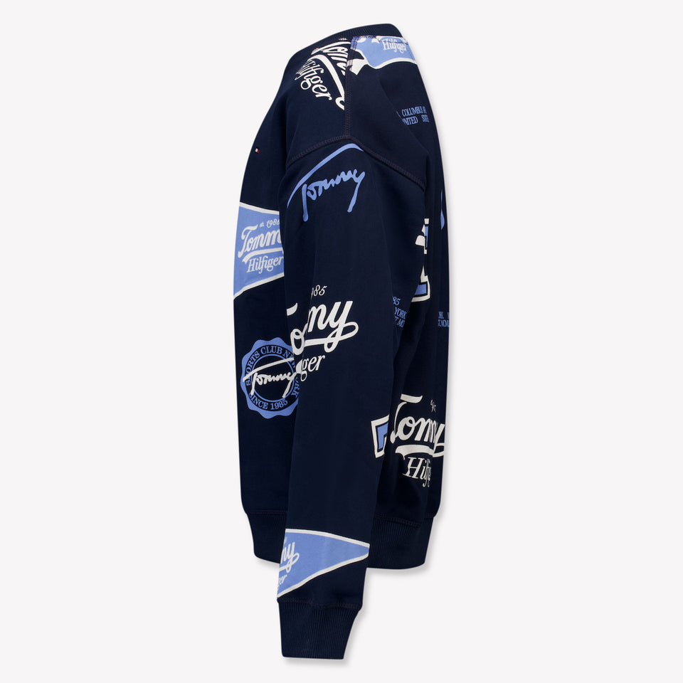 Tommy Hilfiger Enfant Garçons Pull Navy