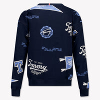 Tommy Hilfiger Enfant Garçons Pull Navy