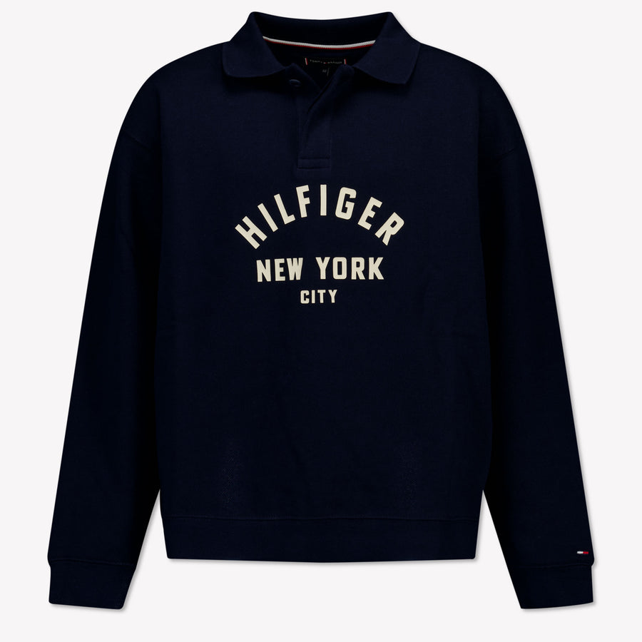 Tommy Hilfiger Enfant Garçons Pull Navy