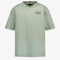 Tommy Hilfiger Enfant Garçons T-shirt Vert-Clair