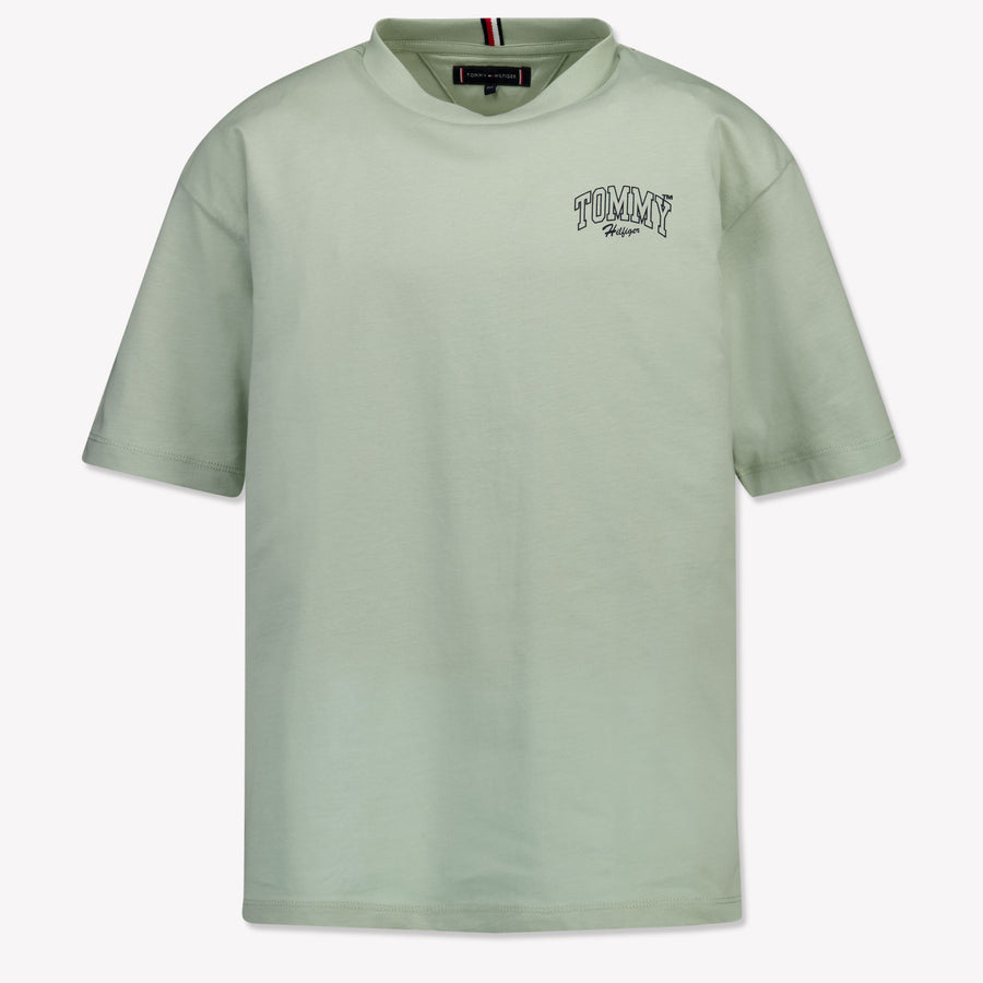 Tommy Hilfiger Enfant Garçons T-shirt Vert-Clair