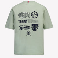 Tommy Hilfiger Enfant Garçons T-shirt Vert-Clair