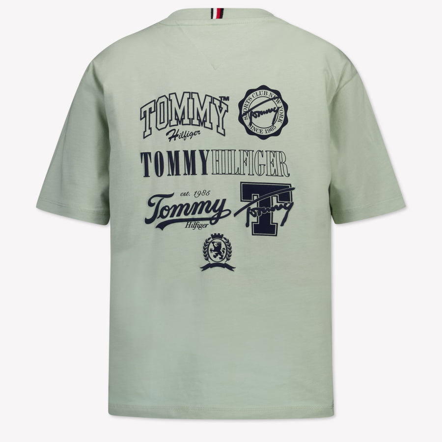 Tommy Hilfiger Enfant Garçons T-shirt Vert-Clair