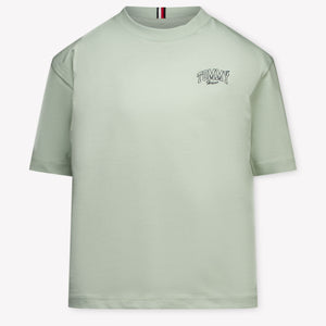 Tommy Hilfiger Enfant Garçons T-shirt Vert-Clair