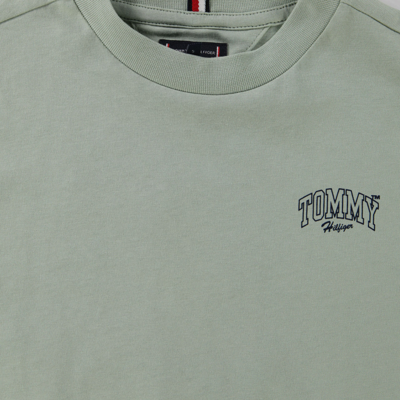 Tommy Hilfiger Enfant Garçons T-shirt Vert-Clair