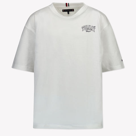 Tommy Hilfiger Niño Chicos Camiseta en Blanco