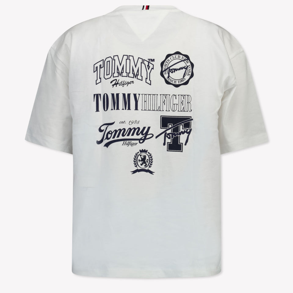 Tommy Hilfiger Niño Chicos Camiseta en Blanco