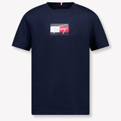Tommy Hilfiger Ragazzo Ragazzi Maglietta dentro Navy