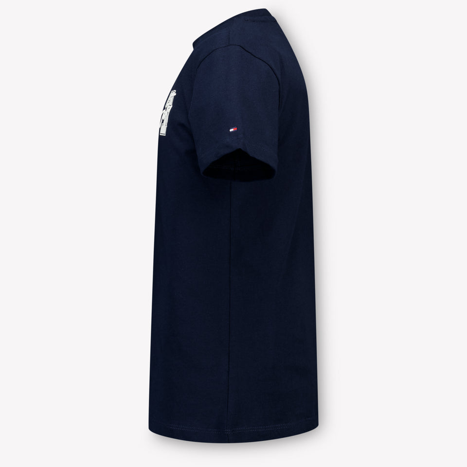 Tommy Hilfiger Kinder Jongens T-Shirt In Navy