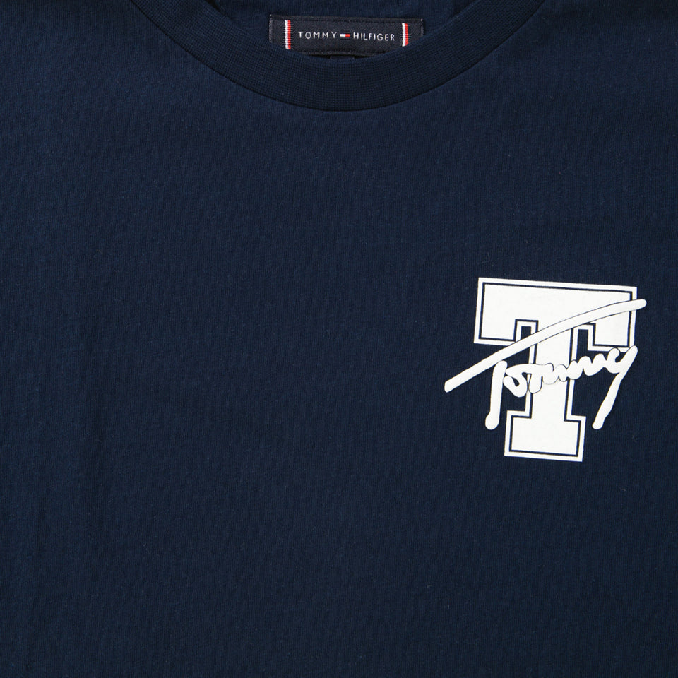 Tommy Hilfiger Kinder Jongens T-Shirt In Navy