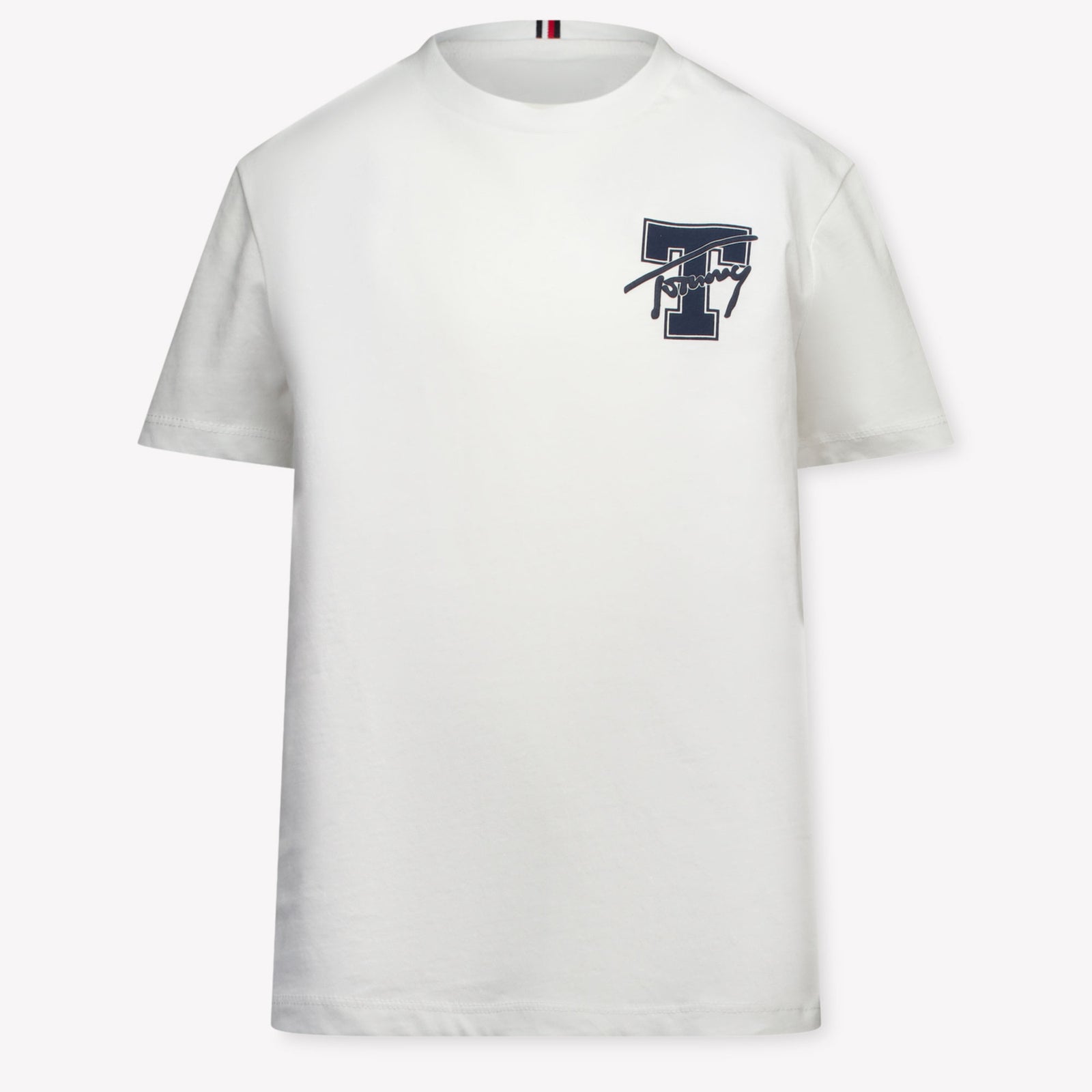 Tommy Hilfiger Niño Chicos Camiseta en Blanco