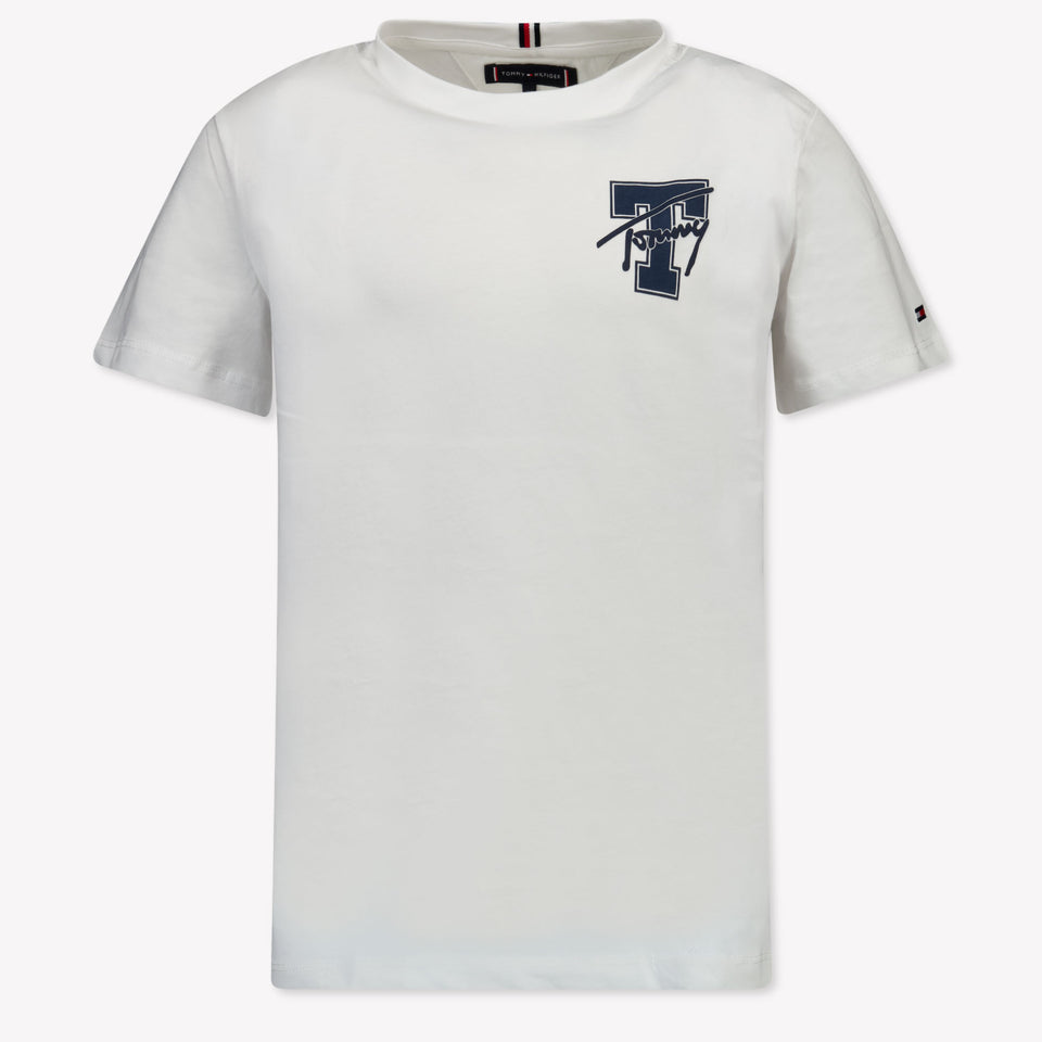 Tommy Hilfiger Ragazzo Ragazzi Maglietta dentro Bianco