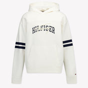 Tommy Hilfiger Ragazzo Ragazzi Maglione in Off White