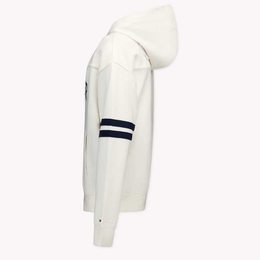 Tommy Hilfiger Enfant Garçons Pull dans le blanc off