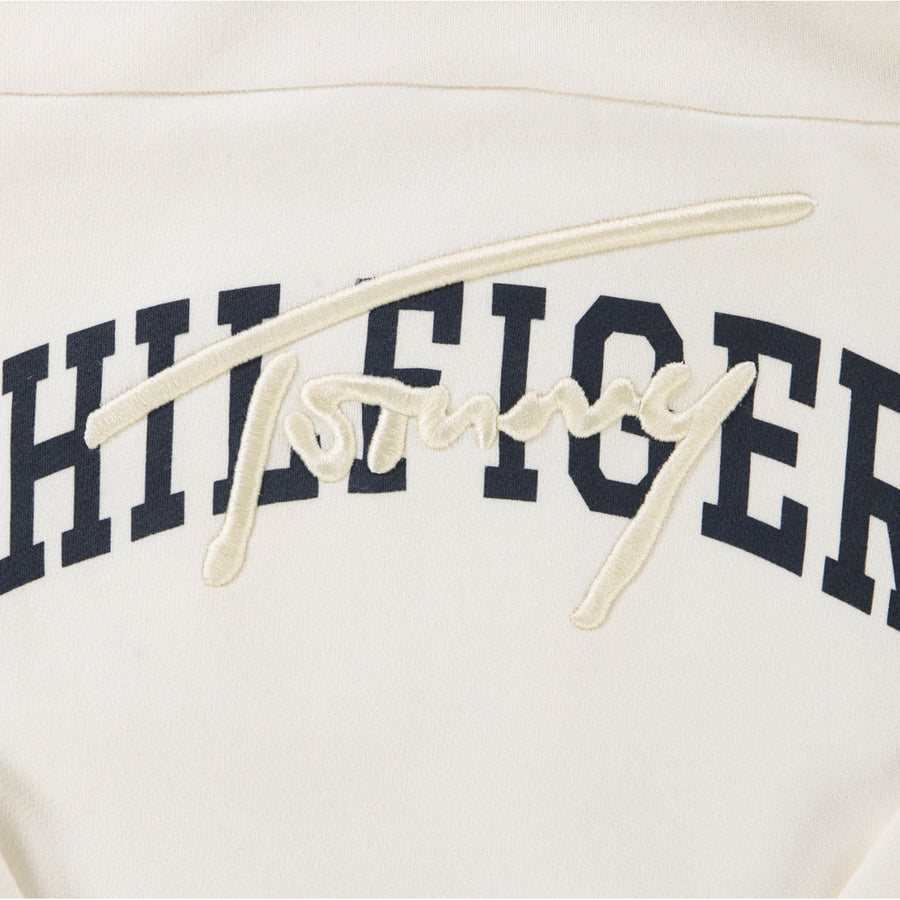 Tommy Hilfiger Enfant Garçons Pull dans le blanc off