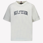 Tommy Hilfiger Niño Chicos Camiseta en Blanco