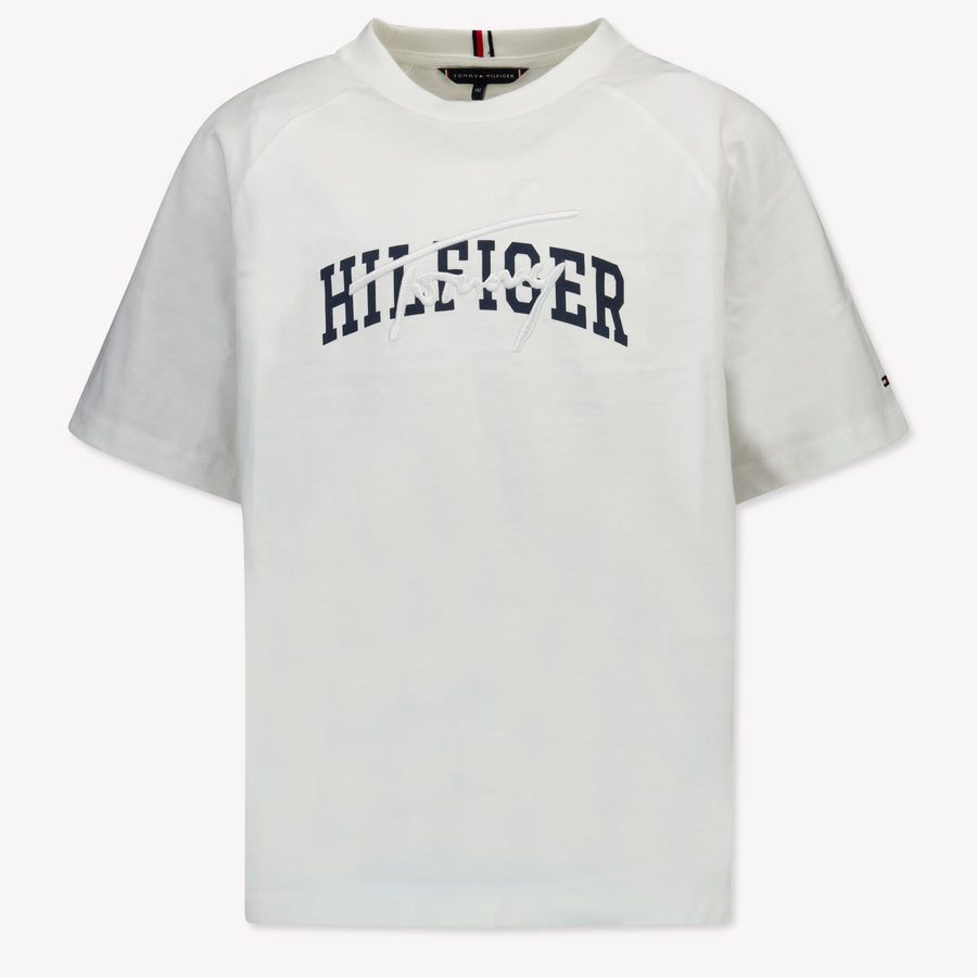 Tommy Hilfiger Enfant Garçons T-shirt Blanc