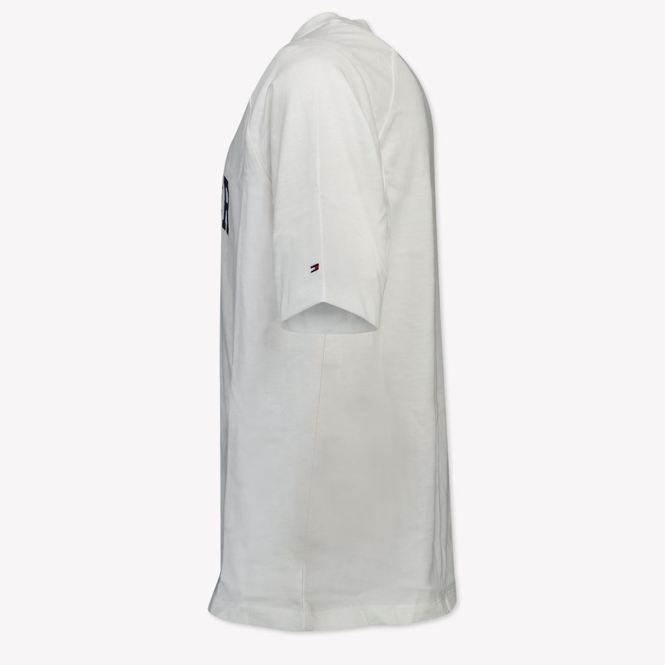 Tommy Hilfiger Niño Chicos Camiseta en Blanco