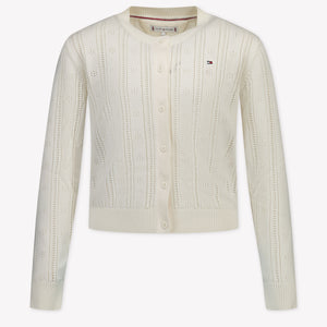 Tommy Hilfiger Enfant Filles Gilet Crème