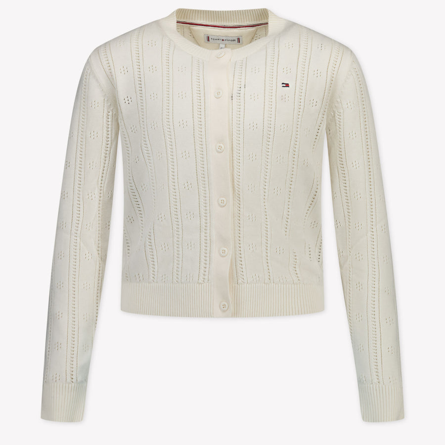 Tommy Hilfiger Enfant Filles Gilet Crème
