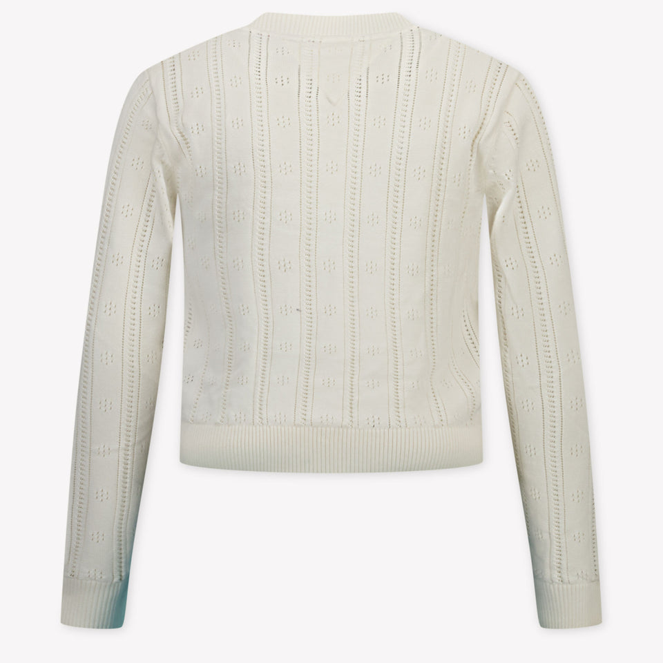 Tommy Hilfiger Ragazzo Ragazze Maglia Crema