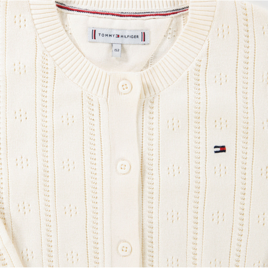 Tommy Hilfiger Enfant Filles Gilet Crème