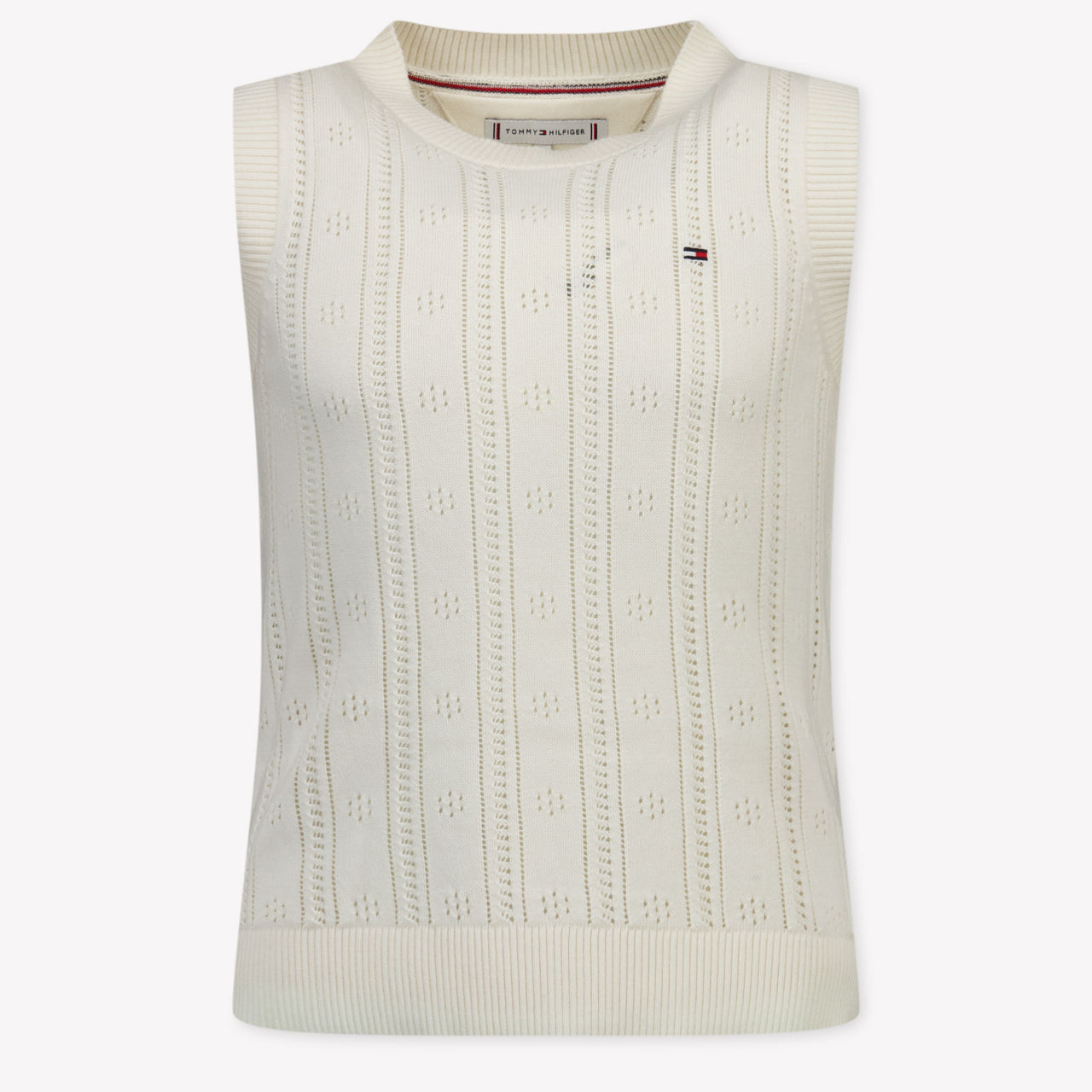 Tommy Hilfiger Enfant Filles Gilet Crème