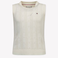 Tommy Hilfiger Enfant Filles Gilet Crème