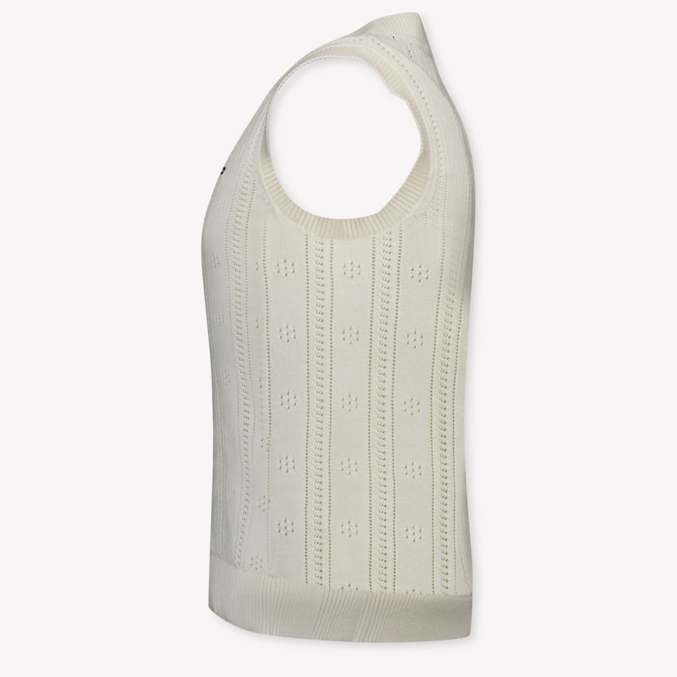 Tommy Hilfiger Enfant Filles Gilet Crème