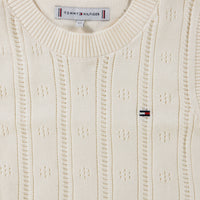 Tommy Hilfiger Enfant Filles Gilet Crème