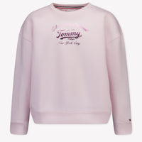 Tommy Hilfiger Enfant Filles Pull Rose Léger