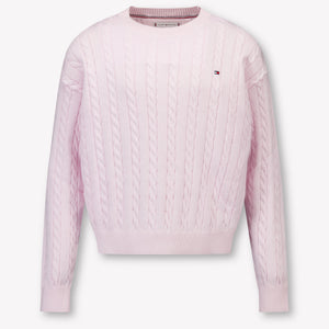 Tommy Hilfiger Enfant Filles Pull Rose Léger