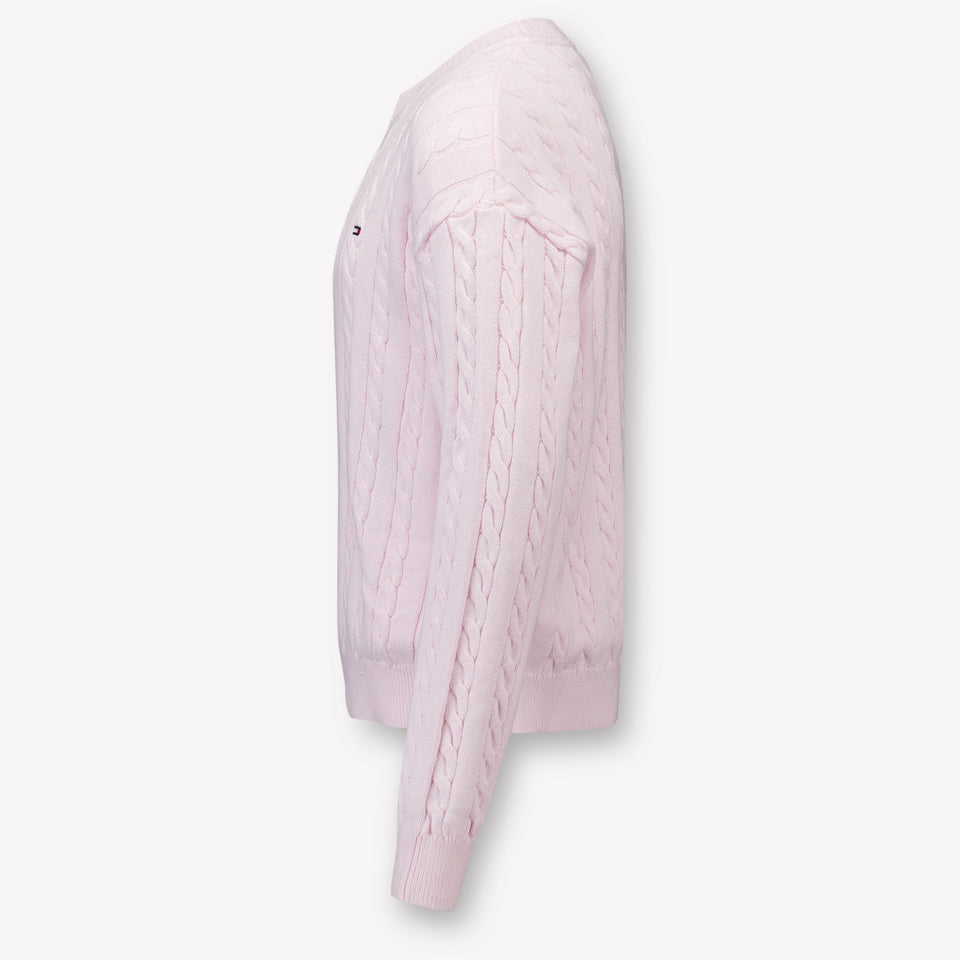 Tommy Hilfiger Kids Girls Sweater Light Pink