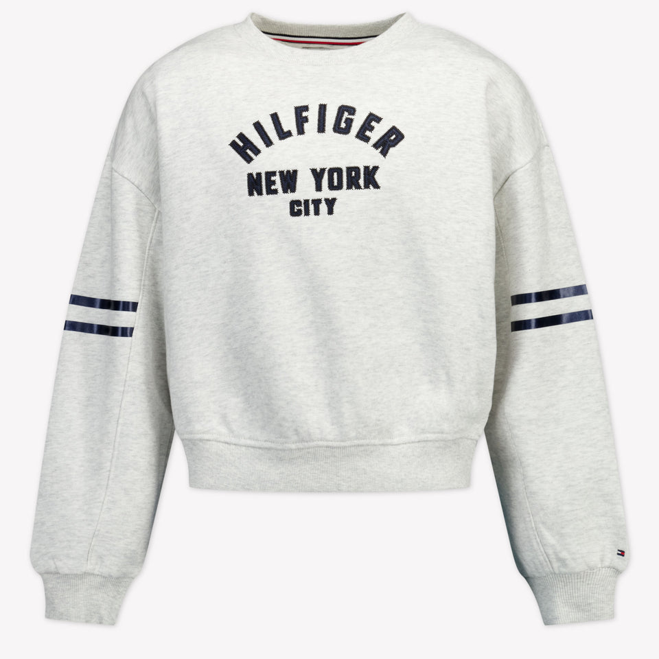 Tommy Hilfiger Kinder Mädchen Pullover Grauweiß