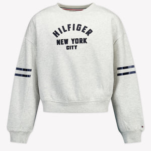 Tommy Hilfiger Enfant Filles Pull dans le blanc off